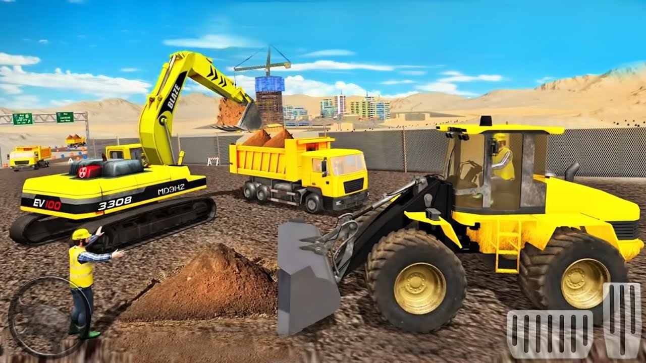 Heavy Excavator Crane Simulator - 3D Construction Simulator - Best Android GamePlay