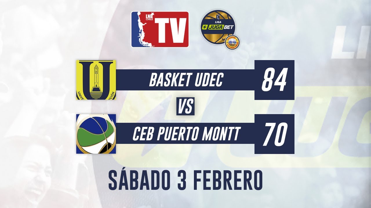 Highlights Basket UdeC vs CEB Puerto Montt - Semana 4 Liga JugaBet by Cecinas Llanquihue 2024
