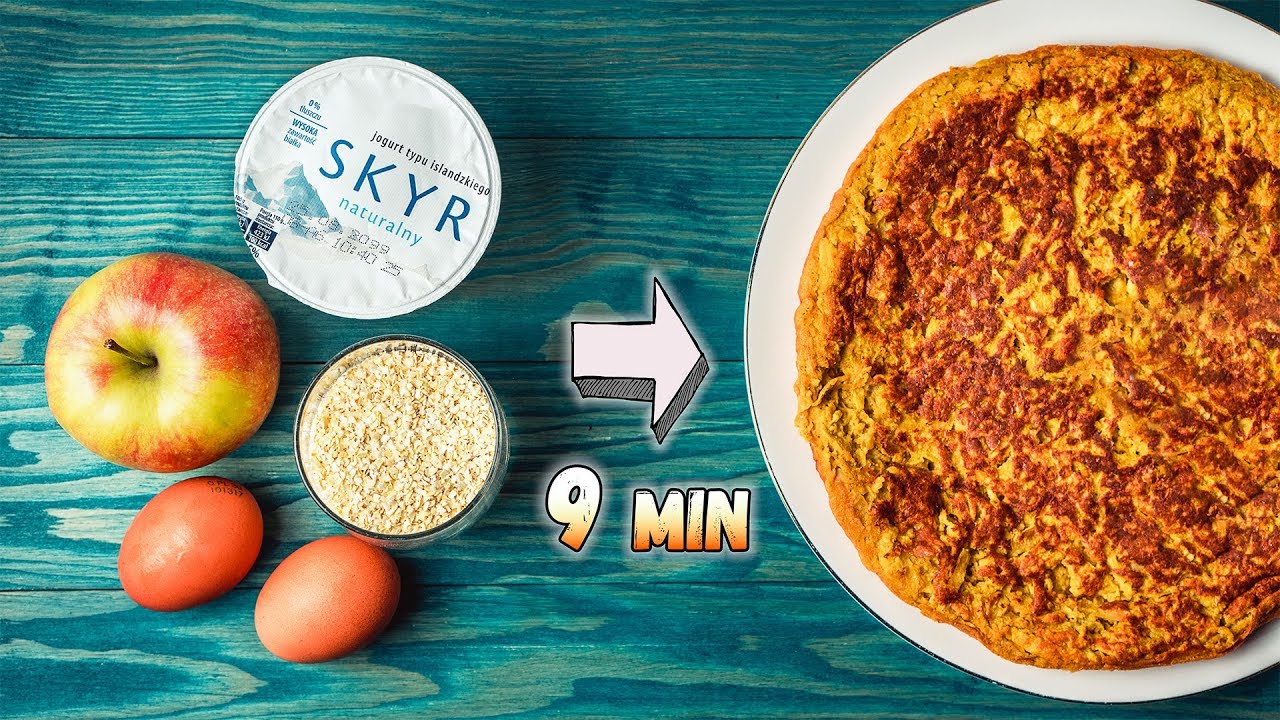 Wielki fit PLACEK z patelni - MAX sytość, tylko 540 kcal - OMLET z jabłkiem