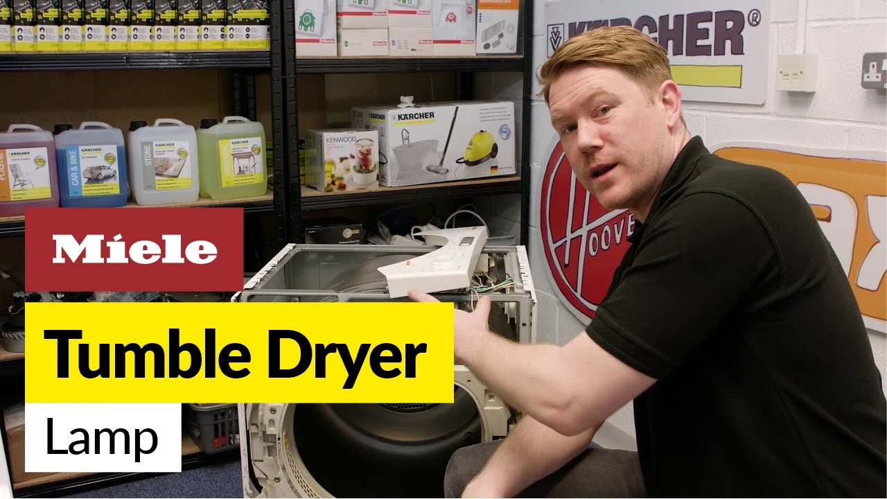 How to replace the bulb on a Miele tumble dryer