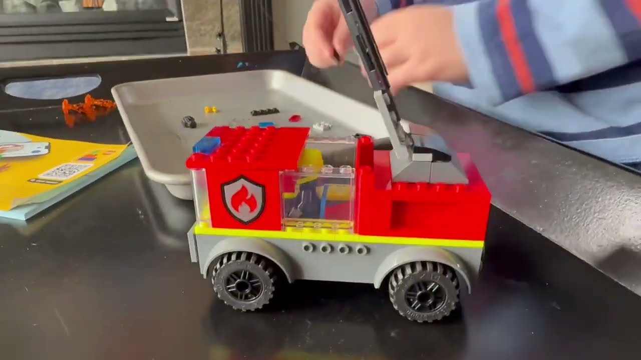 Barbara's Picks: He Built His Own Fire Truck! LEGO City Fire Ladder Truck (Ages 4+) @BarbaraScharpf