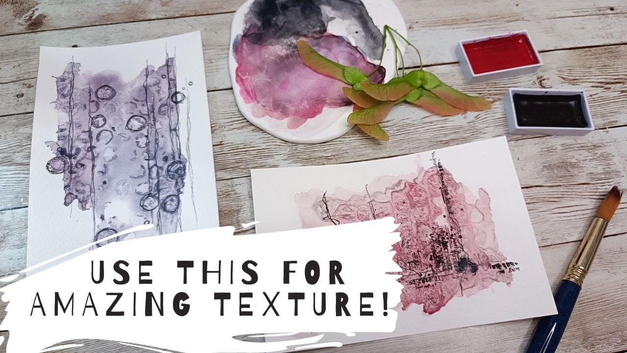 Easy and effective watercolor technique   UPCYCLING