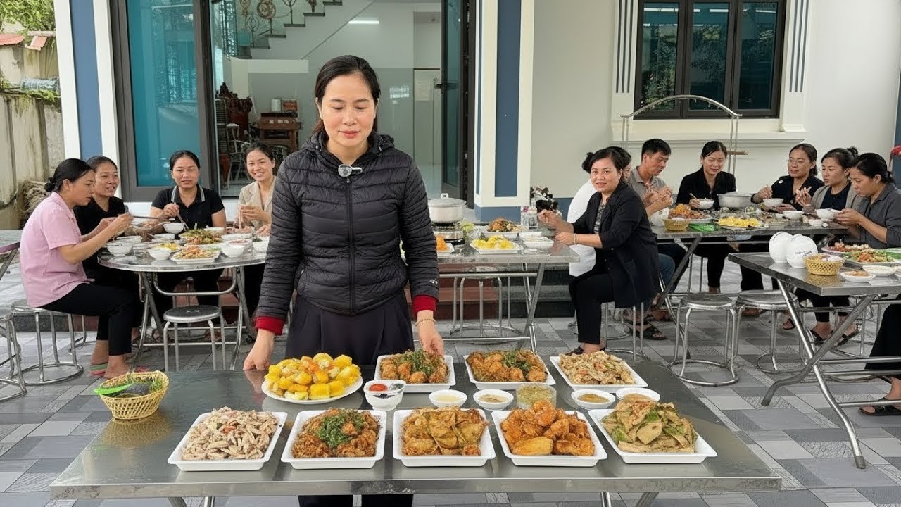 Làm 8 Mâm Cỗ Cho Tiệc Sum Họp Gia Đình Tại Thanh Hà Hải Dương Với Những Món Ăn Ngon Đậm Chất Quê