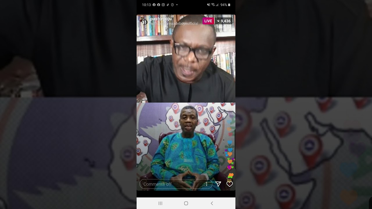 Pastor Poju Oyemade interviewed Pastor E A Adeboye