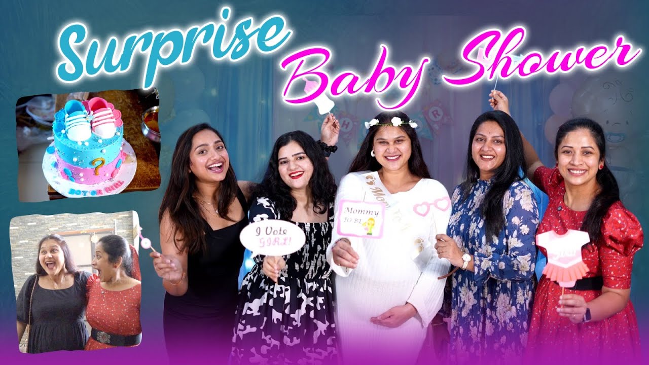 Baby Shower Surprise to Friend | Unexpected  | Decoration | Cake | Reactions |Sushma Kiron