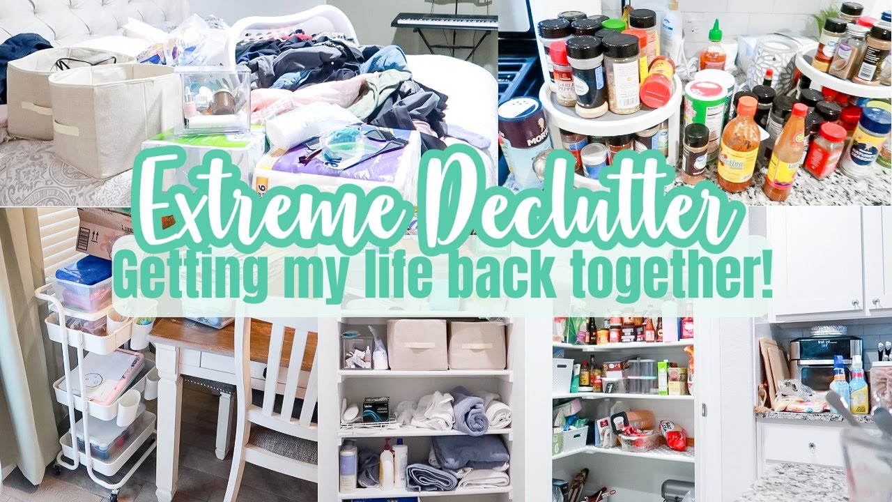 EXTREME DECLUTTER WITH ME! | CLEAN WITH ME | CLEANING MOTIVATION 2024 |