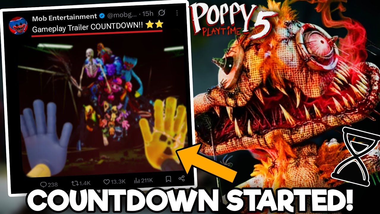 Poppy Playtime: Chapter 5 - Finally Gameplay Trailer Countdown Has Been Stared!! 🧨⭐ (Massive Update)