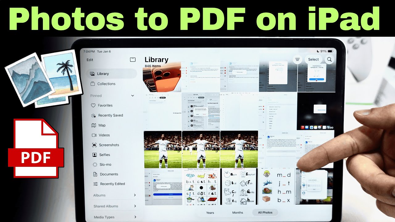 How To Convert Image To PDF on iPad | Export or Save photos to PDF on iPad - 2026
