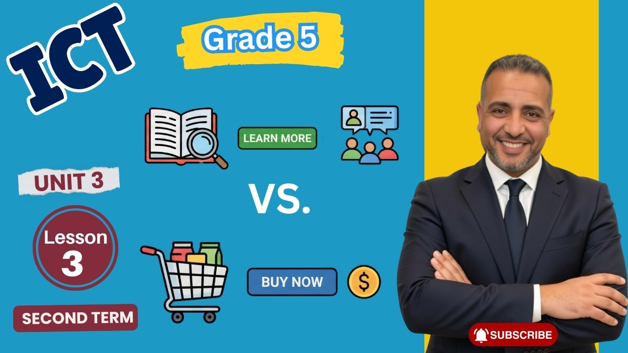 ICT grade 5 Second term Unit 3 Lesson 3 Internet Services