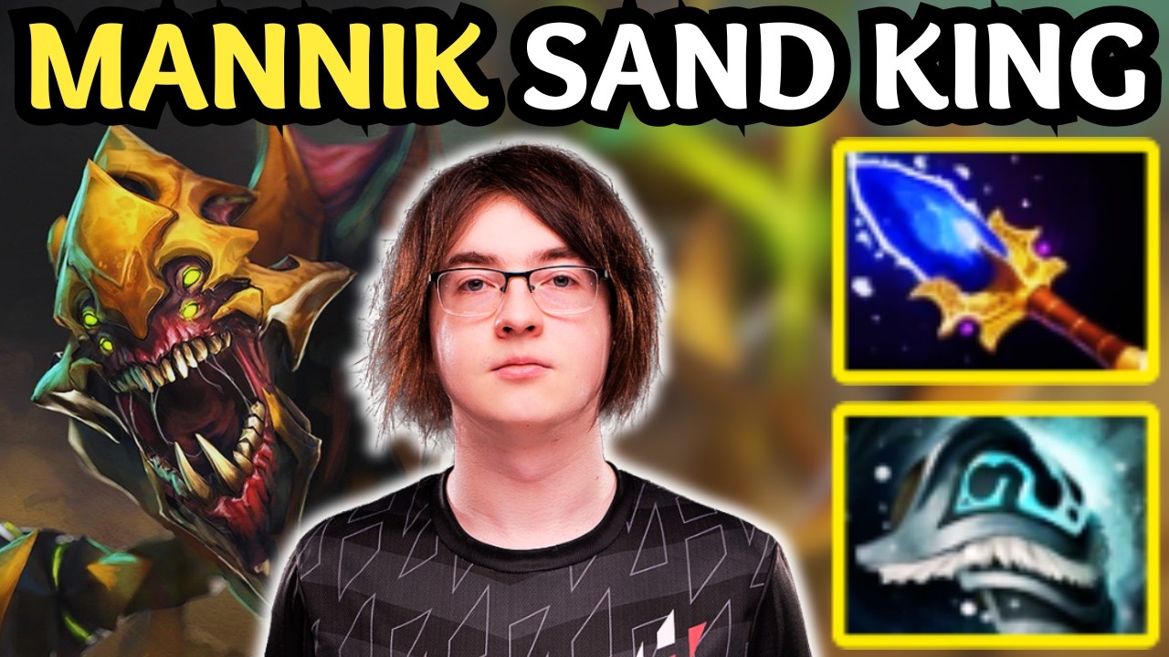 🔥 SAND KING Mid OP — 16000 MMR Mannik Goes CRAZY! ⚡ Dota 2 Gameplay