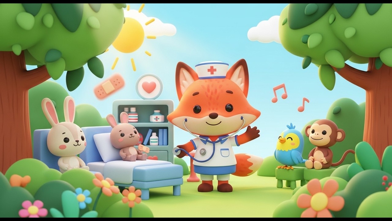 El Zorro es Enfermero en el Hospital de Animales | Canción Infantil 🦊🏥