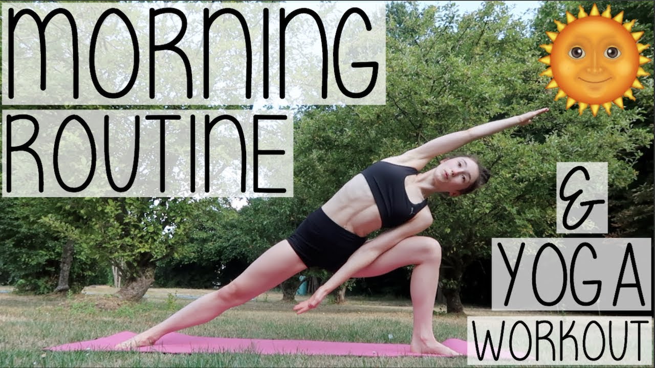 (AD) MY HEALTHY + PRODUCTIVE SUMMER MORNING ROUTINE 2018 WITH FULL YOGA WORKOUT | HOLLY GABRIELLE