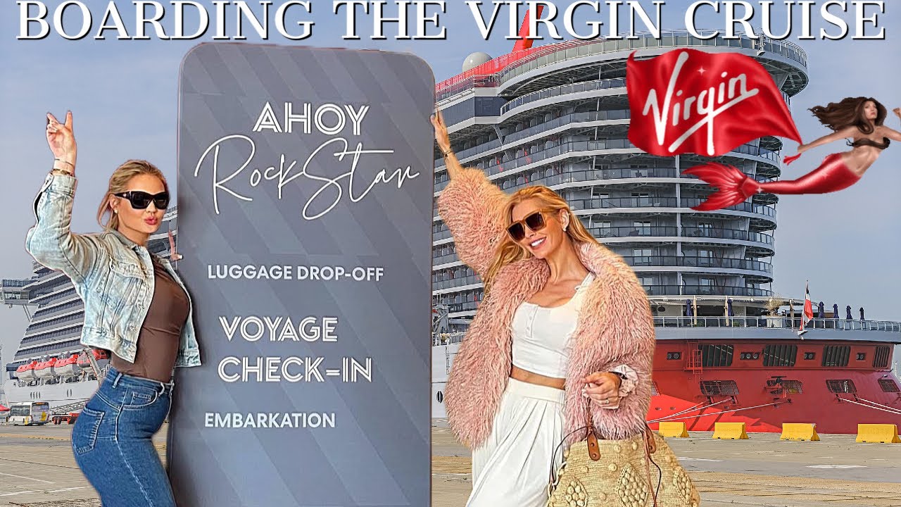 Посадка на лайнер Scarlet Lady от Virgin Voyages! 🚢 Первый день круиза, посадка и осмотр кают