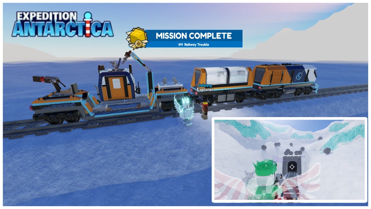 Mission 4: Railway Trouble – LEGO Expedition Antarctica Adventure! 🧊 #roblox #expeditionantarctica