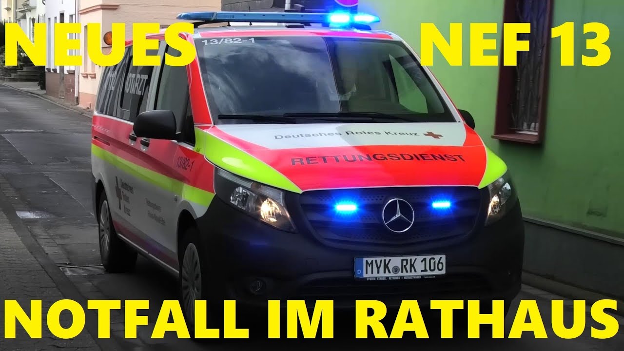 [NEUES DRK NEF] NOTFALL IM RATHAUS - EINSATZ FF BROHL/-BAD BREISIG & REMAGEN #MontisEinsatzfahrten