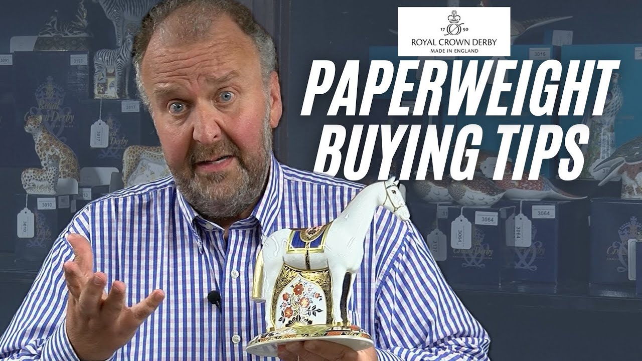 Как распознать ОТЛИЧНОЕ ПРЕСС-ПАПЬЕ Royal Crown Derby