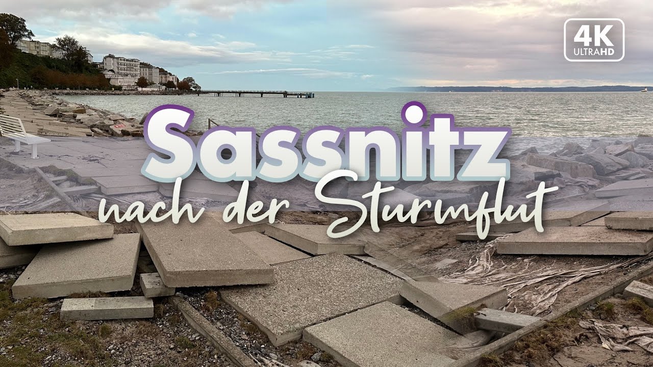 Sassnitz nach der Sturmflut auf Rügen (22.10.2023)