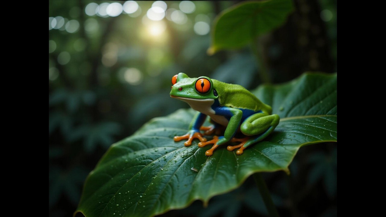 1 Hour Jungle Sounds in 4K: Tropical Frogs, Monkeys & Wildlife Ambience