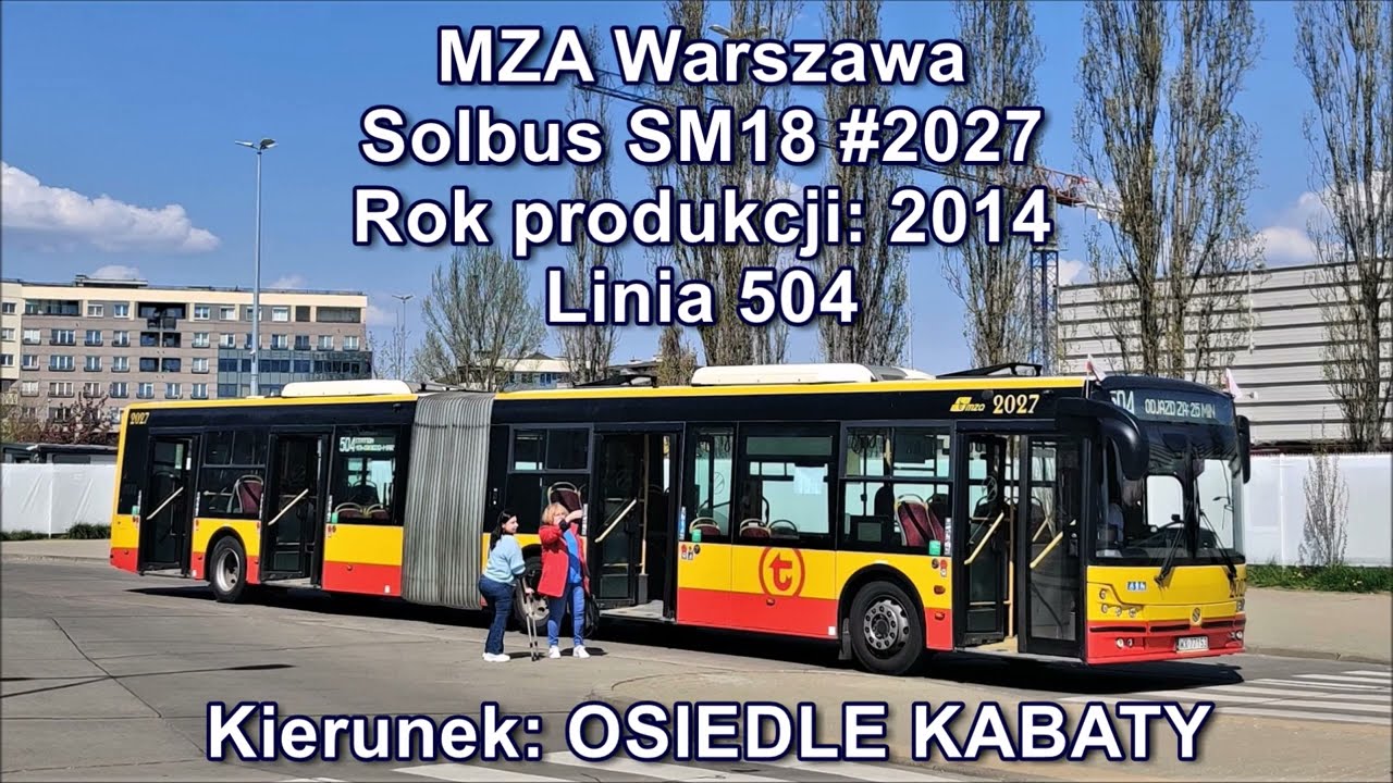MZA Warszawa - Linia 504, Solbus SM18 