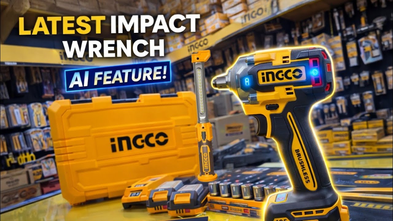 Ingco 405Nm Cordless Impact Wrench Kit | AI Feature | What’s Inside the Box? Star Tools & Machinery