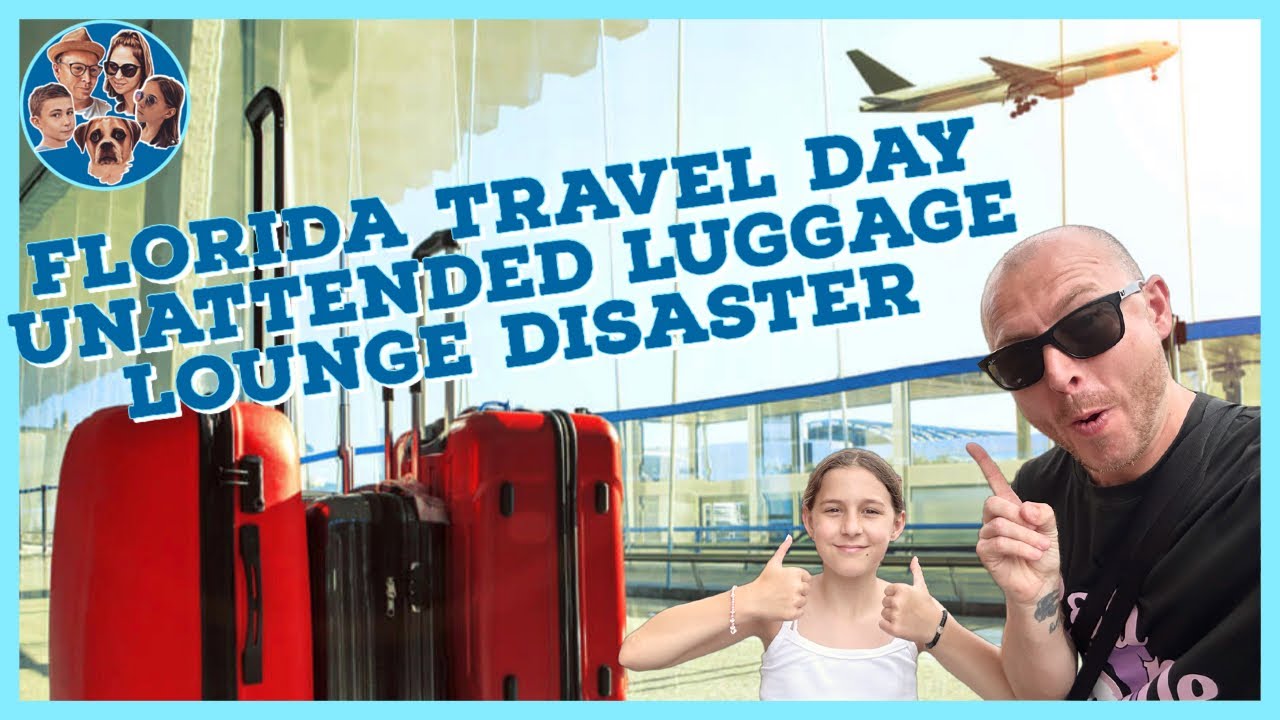 FLORIDA TRAVEL DAY | Unattended luggage chaos | No1 Lounge disaster & Park closure | August 2023 EP2