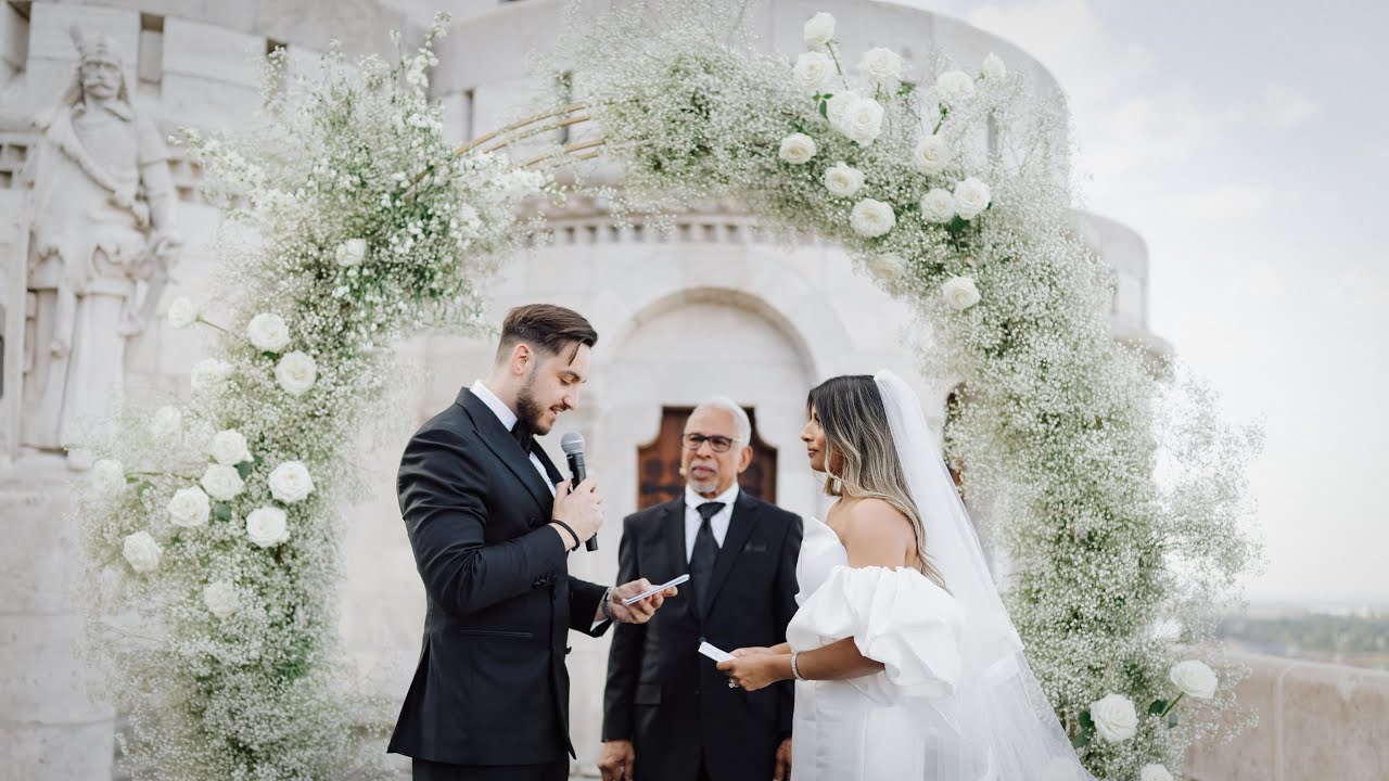 A little girl's dream come true | Joyful wedding on  the Fisherman's Bastion in Budapest |