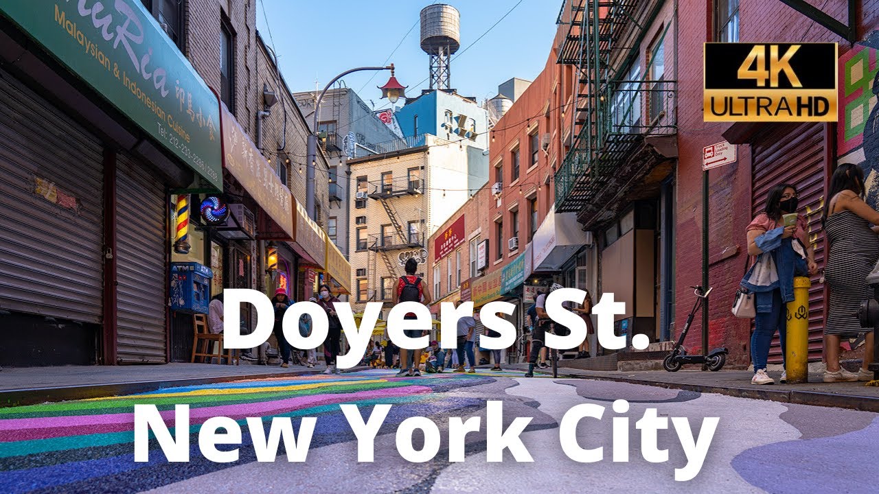 Is This The Most Colorful Street in New York?  | Doyers Street NYC [4K]