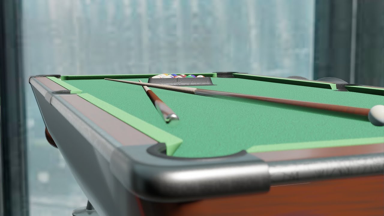 modeling a pool table in blender 2.8