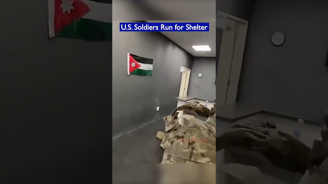 U.S. Soldiers Run for Shelter in Jordan During Iranian Missile Strike