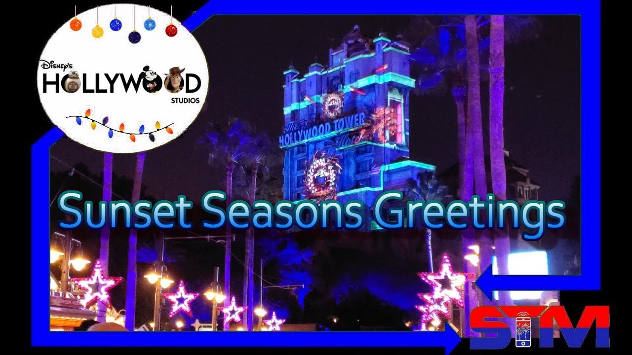 [4K] Sunset Seasons Greetings - Multi View - Disney Hollywood Studios