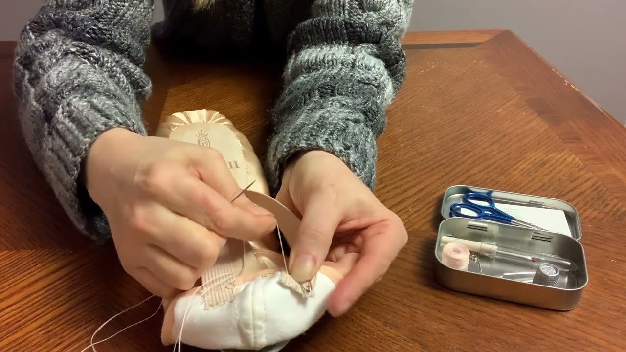 How to Sew Elastic on Pointe Shoes