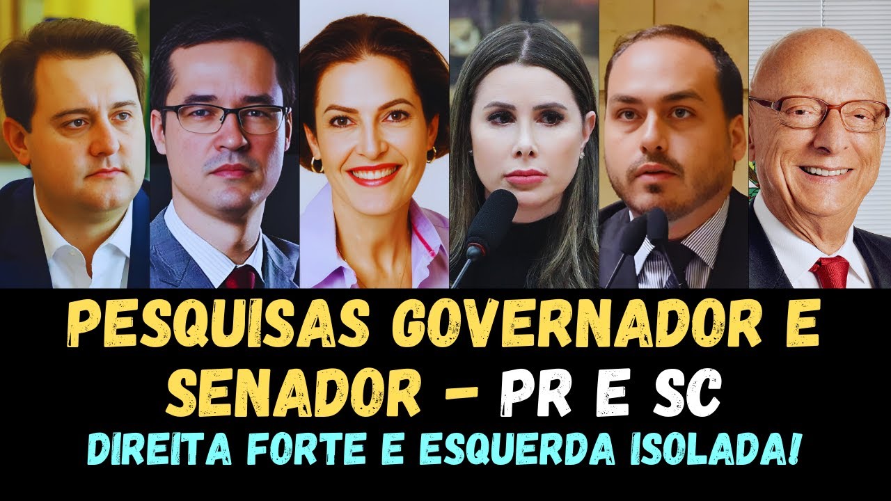 Eleições 2026: novas pesquisas no Paraná e em Santa Catarina redesenham o jogo político