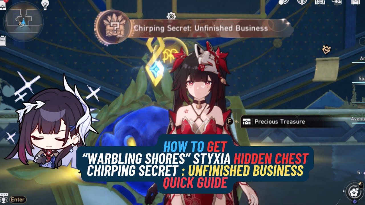“Warbling Shores” Hidden Chest | Chirping Secret : Unfinished Business - Quick Guide HSR 3.5