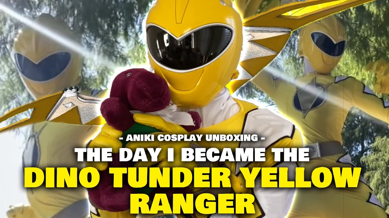 The Day I Became the Yellow Ranger | Power Rangers Dino Thunder Aniki Cosplay Unboxing