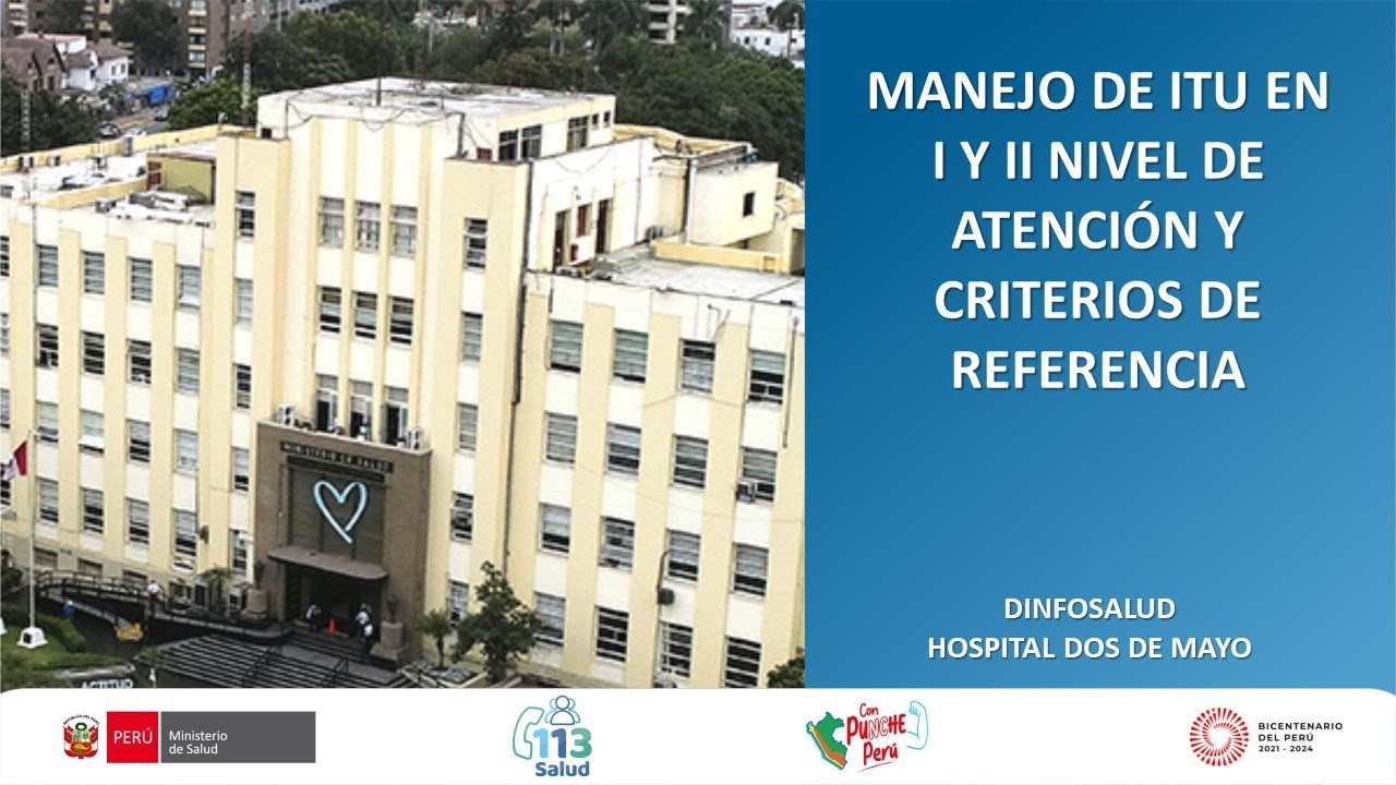 MANEJO DE ITU EN I Y II NIVEL DE ATENCIÓN Y CRITERIOS DE REFERENCIA