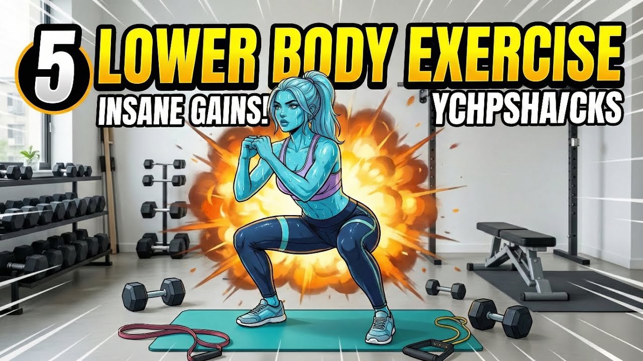 5 Lower Body Exercises for INSANE Gains! 🚀