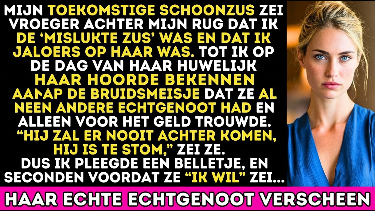 Broers verloofde wilde alleen familiegeld – haar man crashte de bruiloft.