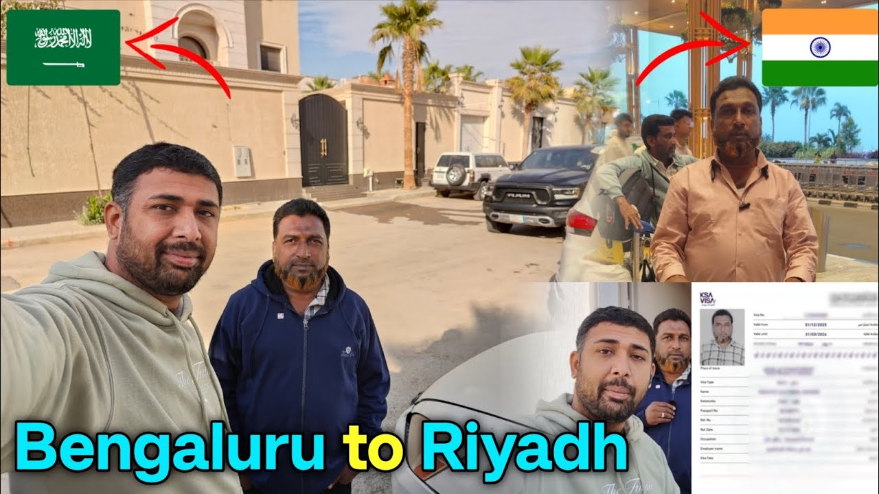 Saudi Arabia 🇸🇦 House Driver Visa | Driving Jobs | India to Saudi Arabia Flight | Saudi Driving Visa