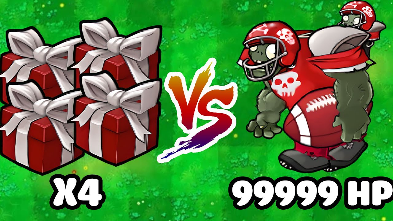 PVZ 1 Magical Hybrid - 4 RANDOM BOX vs KING GARANTUAR FOOTBALL - Who Will Win?