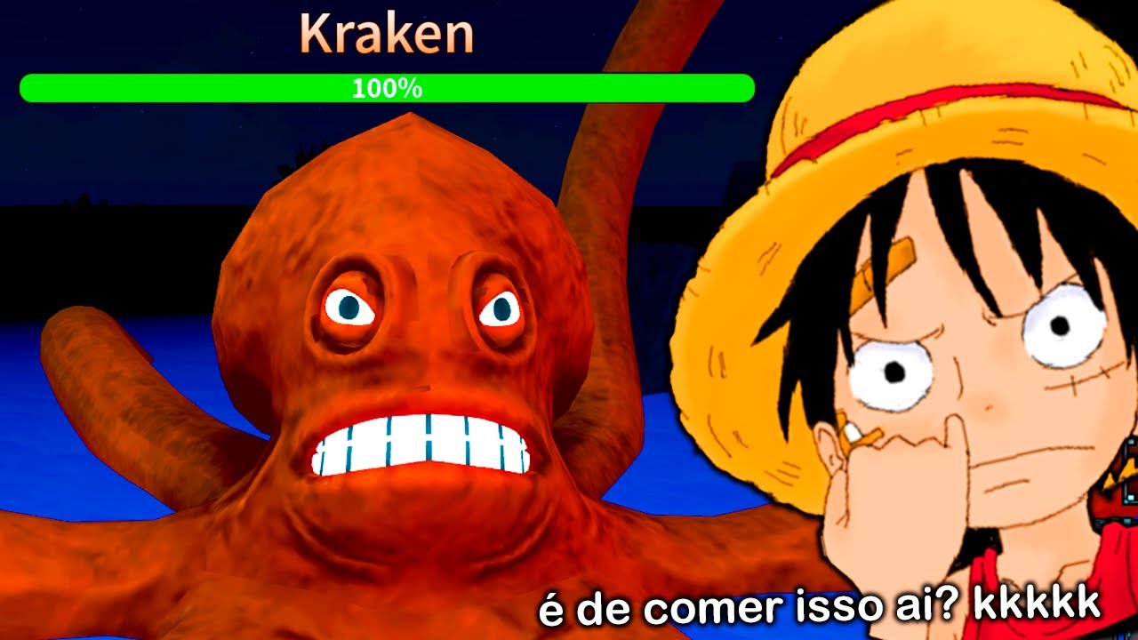 o KRAKEN APARECEU e PEGUEI a FRUTA LENDÁRIA do LUFFY na ATUALIZAÇÃO desse JOGO de ONE PIECE!!