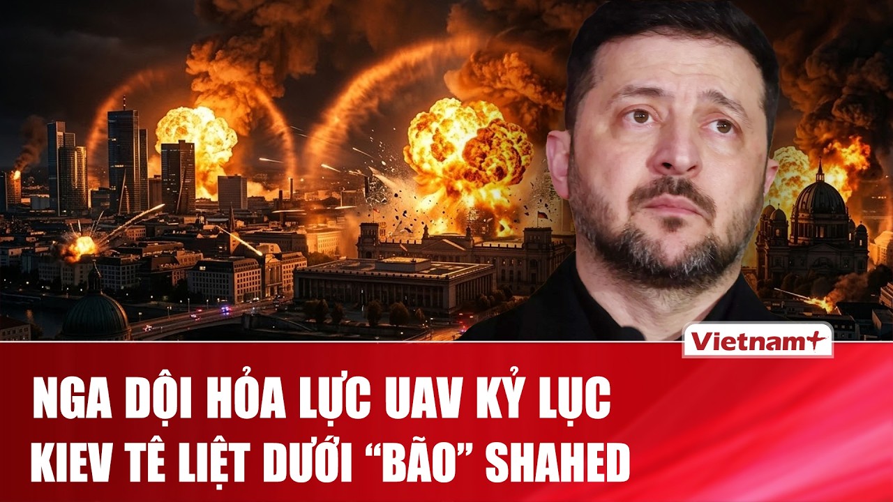 “Bão” Shahed xé toạc bầu trời Kiev: Nga tấn công tổng lực, Ukraine gồng mình đánh chặn