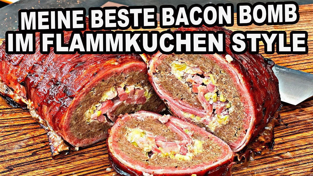 Flammkuchen Bacon Bomb wahnsinnig lecker | The BBQ BEAR