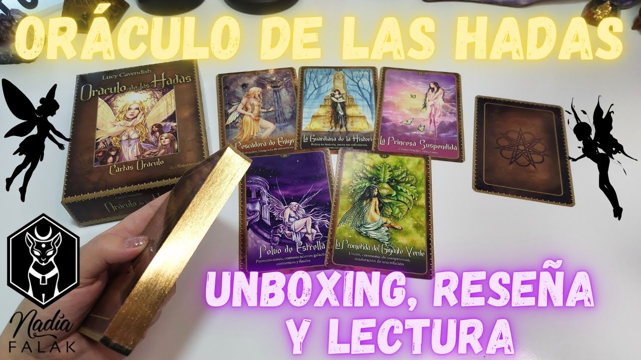 ORÁCULO DE LAS HADAS ⭐ Unboxing, Reseña y Lectura 💜 Nadia Falak