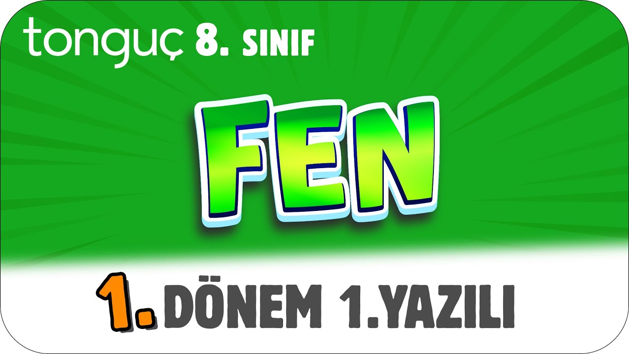 8.Sınıf Fen 1.Dönem 1.Yazılıya Hazırlık 📑 #2025