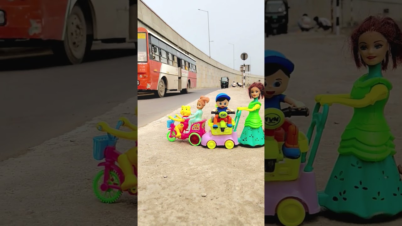 Remote Control Scooty Girl And Monkey Scooter Unboxing And Testing Short ||