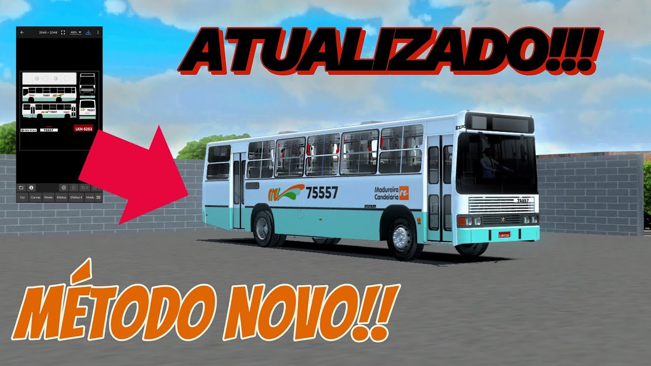 🔵 SAIU !!! TUTORIAL COMPLETO FAZENDO SKINS PARA PROTON BUS PELO CELULAR!! FÁCIL E PRÁTICO!!