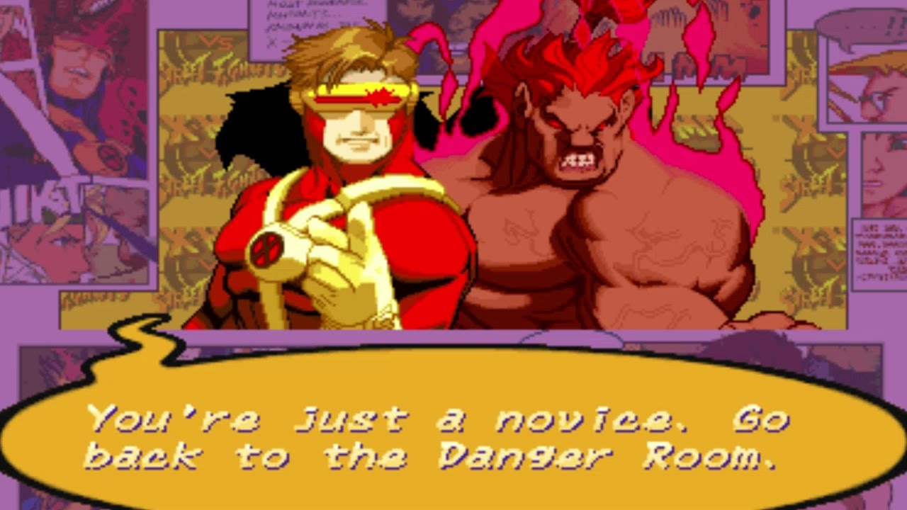 X-Men VS Street Fighter - Cyclops/Akuma - Expert Difficulty Playthrough