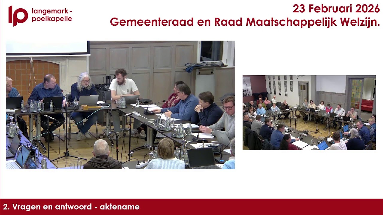 Gemeenteraad en Raad Maatschappelijk Welzijn 23 Februari 2026