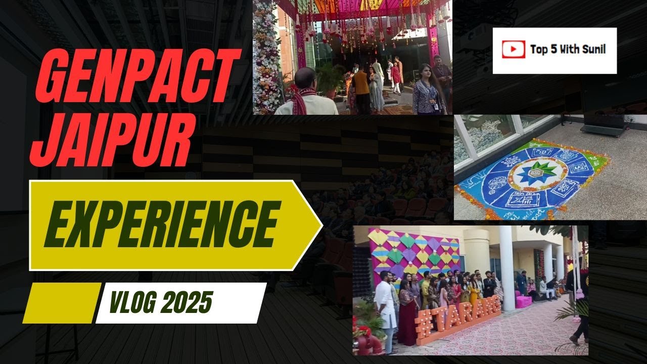 Genpact Jaipur Vlog 2025 / Genpact Tarang Festival 2025 / Top 5 With Sunil
