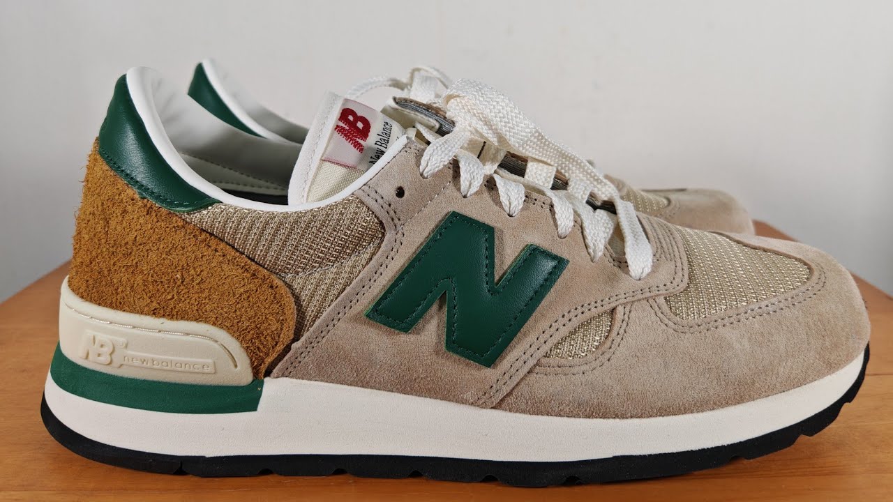 New Balance 990v1 - M990TG1 (Tan with green) Made in USA